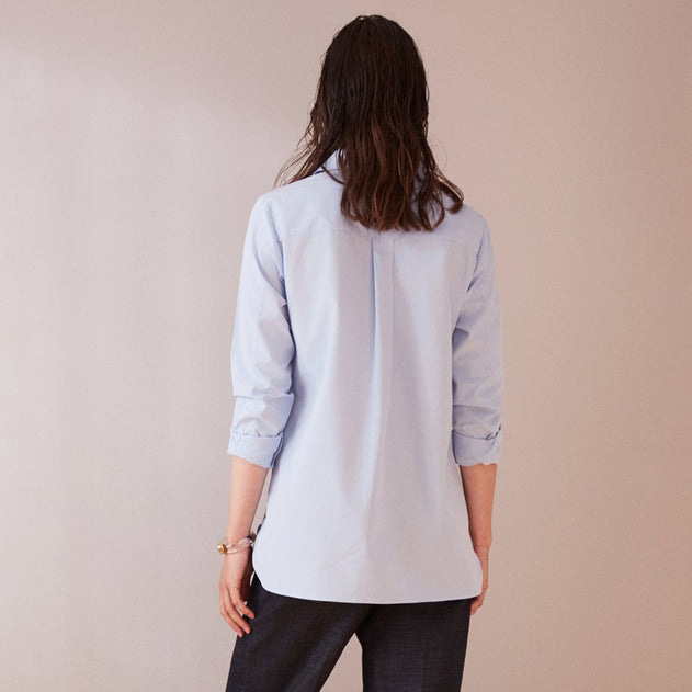 Poplin Essential Shirt Blue