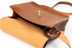 Leather Crossbody Santa Fe Collection Brown