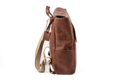 Leather Backpack Boston Collection Tobacco