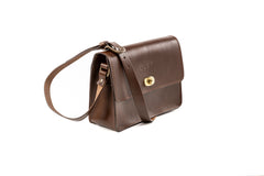 Leather Crossbody Santa Fe Collection Dark Brown