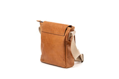 Leather Messenger Park Avenue Collection Light Brown