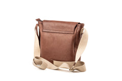 Leather Messenger Park Avenue Collection Tobacco