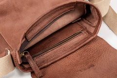 Leather Messenger Park Avenue Collection Tobacco