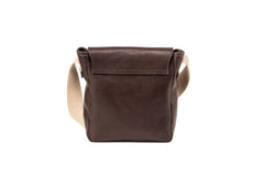 Leather Messenger Park Avenue Collection Coffee