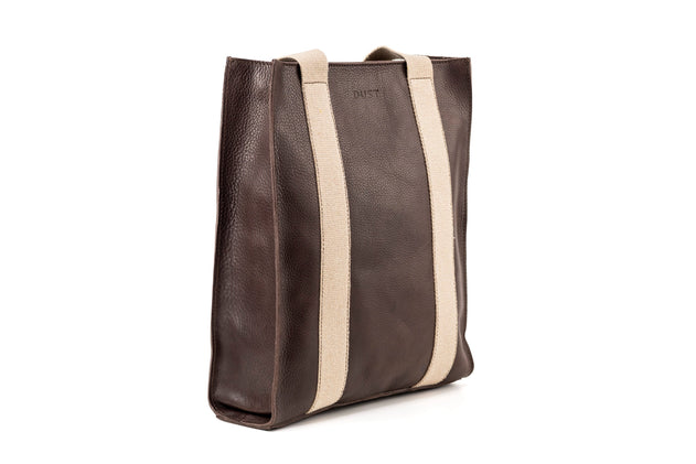 Leather Tote Manhattan Collection Coffee