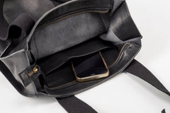 Leather Tote Manhattan Collection Black