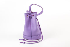 Leather Bucket Bag Chelsea Collection Lavender