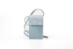 Leather Phone Holder Silicon Valley Collection Light Blue