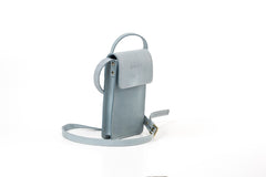 Leather Phone Holder Silicon Valley Collection Light Blue