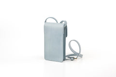 Leather Phone Holder Silicon Valley Collection Light Blue