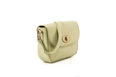 Leather Crossbody Broadway Collection Pistachio