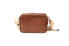 Leather Crossbody Sausalito Collection Tobacco