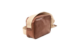 Leather Crossbody Sausalito Collection Tobacco