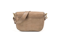 Leather Crossbody Broadway Collection Taupe