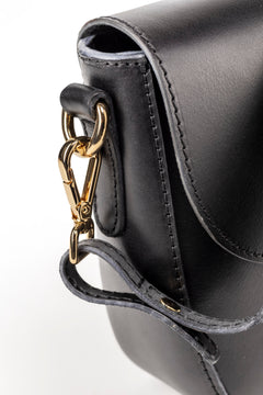 Leather Crossbody Broadway Collection Black