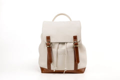 Leather Backpack Laurel Canyon Collection White