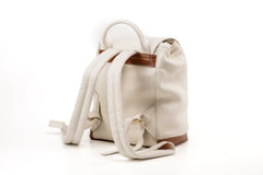 Leather Backpack Laurel Canyon Collection White