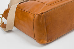 Leather Tote Fifth Avenue Collection Brown