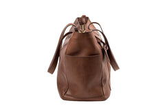 Leather Tote Fifth Avenue Collection Tobacco Brown