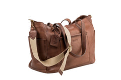 Leather Tote Fifth Avenue Collection Tobacco Brown