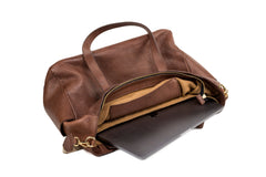 Leather Tote Fifth Avenue Collection Tobacco Brown