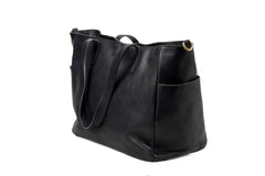 Leather Tote Fifth Avenue Collection Black