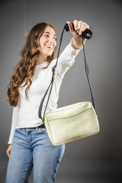 Leather Crossbody Sausalito Collection Pistachio