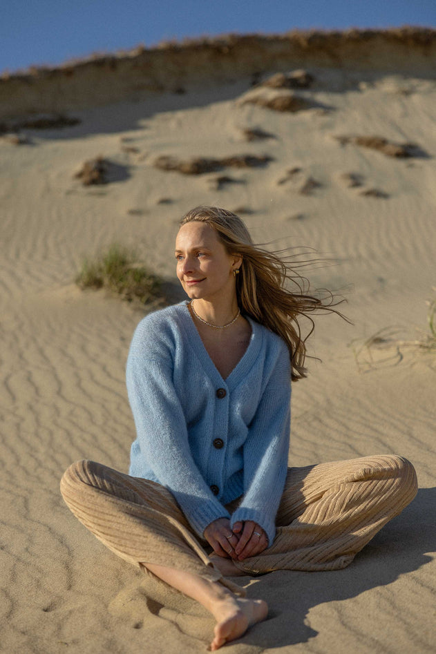 Melody Mohair Cardigan Sky Blue