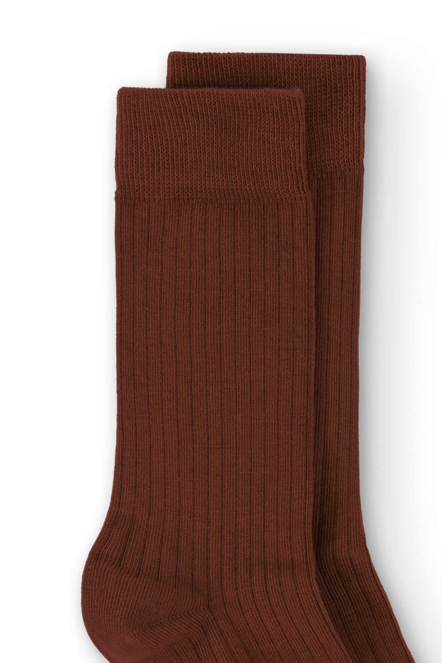Ribbed Crew Socks Mars Red