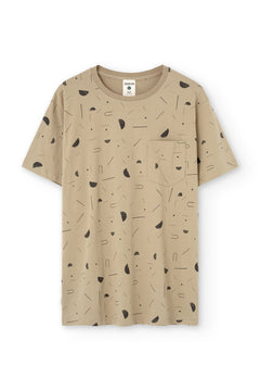 Men's George T-Shirt Sidereal Rain Beige