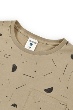 Men's George T-Shirt Sidereal Rain Beige