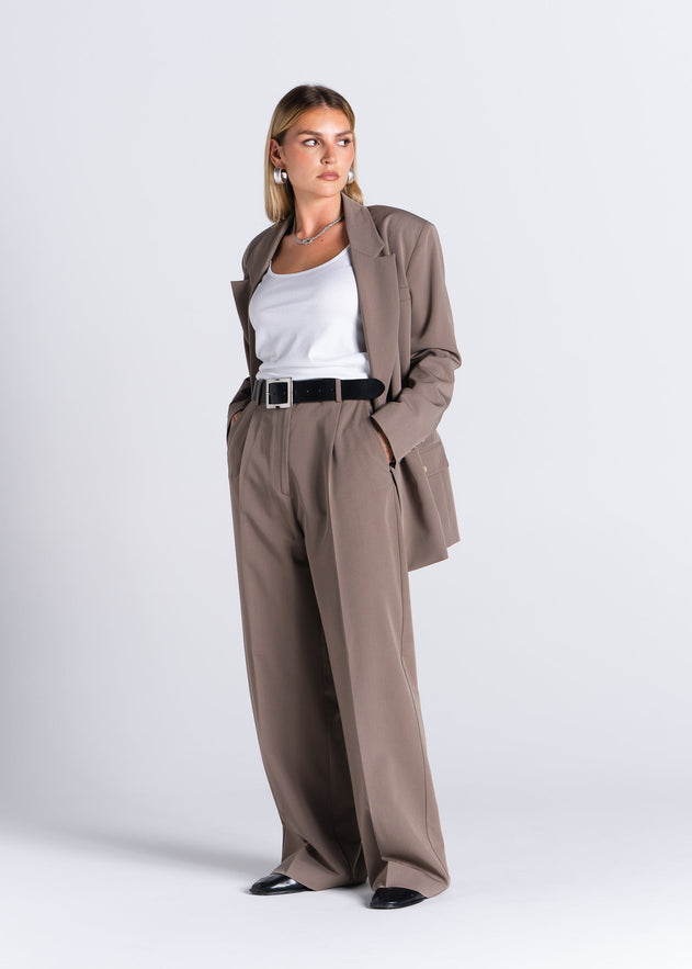 Jagger Tailored Trousers Taupe
