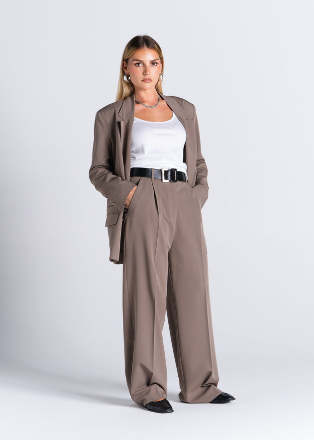 Jagger Tailored Trousers Taupe