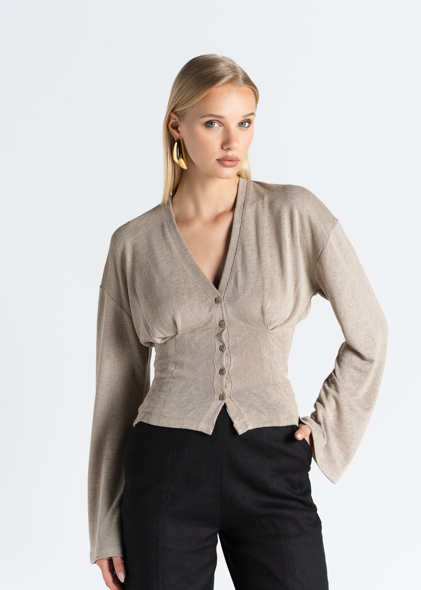 D'Arc Blouse Taupe
