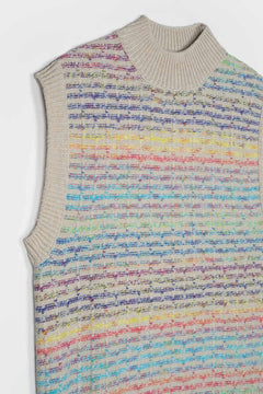 Iride Recycled Wool Vest Rainbow Day