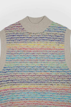 Iride Recycled Wool Vest Rainbow Day