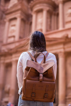 Leather Backpack Mod 103 Heritage Brown