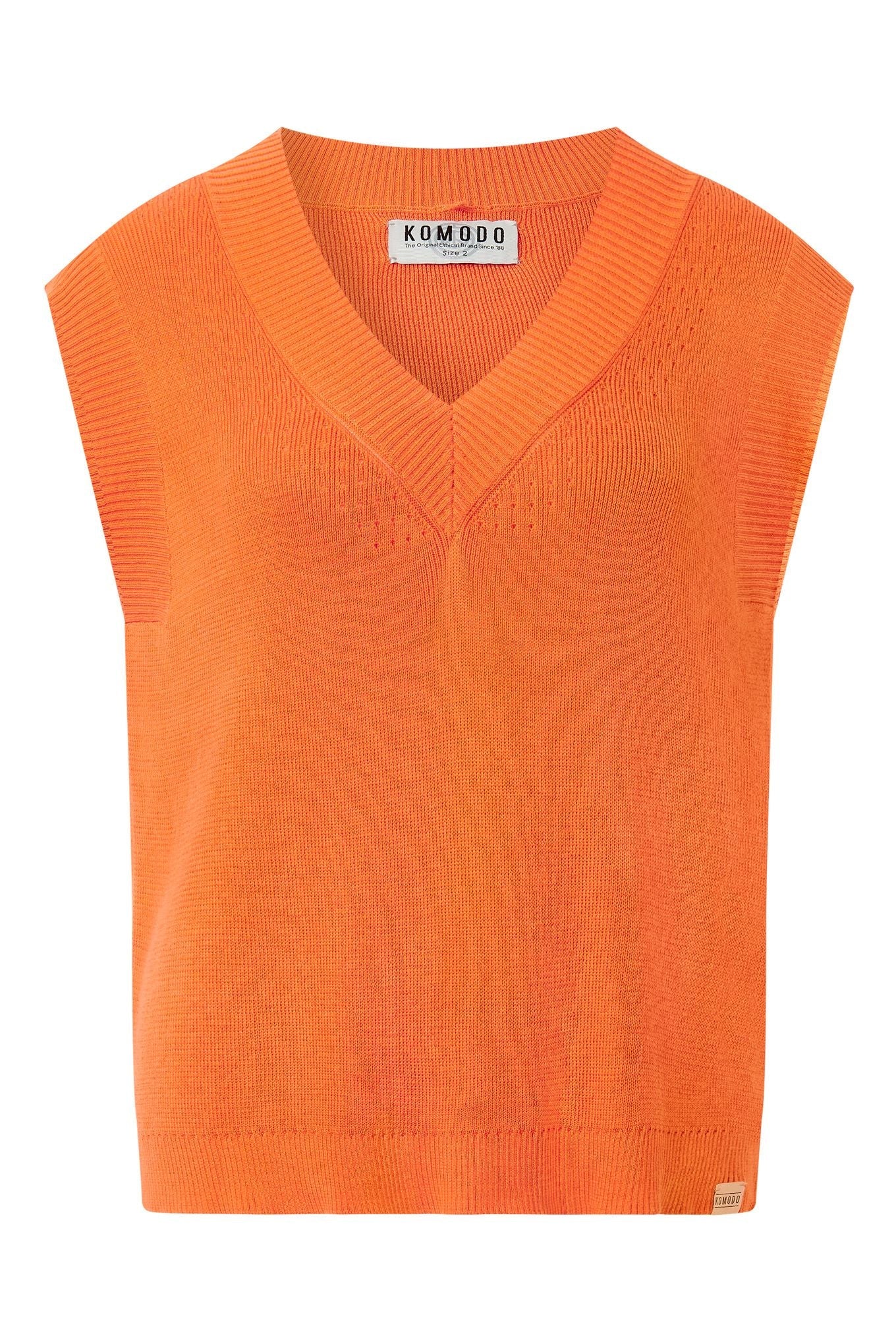 Sander Cotton/Tencel Top Orange
