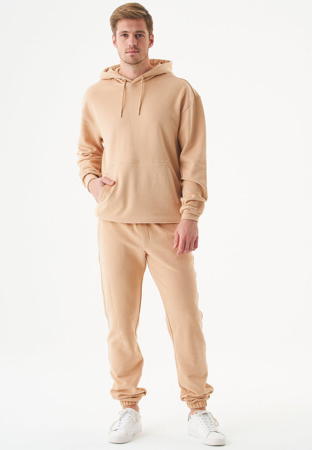 Halki Unisex Soft Touch Organic Cotton Hoodie Beige