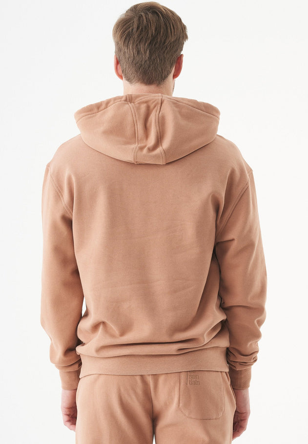 Halki Unisex Soft Touch Organic Cotton Hoodie Light Brown