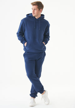 Halki Unisex Soft Touch Organic Cotton Hoodie Navy