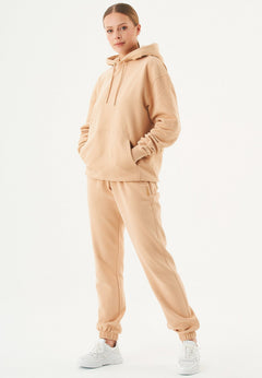 Halki Unisex Soft Touch Organic Cotton Hoodie Beige