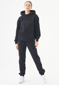 Halki Unisex Soft Touch Organic Cotton Hoodie Black