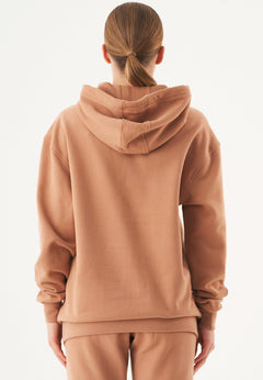 Halki Unisex Soft Touch Organic Cotton Hoodie Light Brown