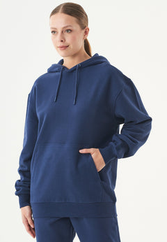 Halki Unisex Soft Touch Organic Cotton Hoodie Navy