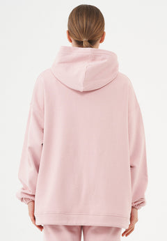 Hande Soft Touch Oversize Organic Cotton Hoodie Dusty Pink