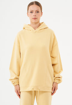 Hande Soft Touch Oversize Organic Cotton Hoodie Soft Yellow