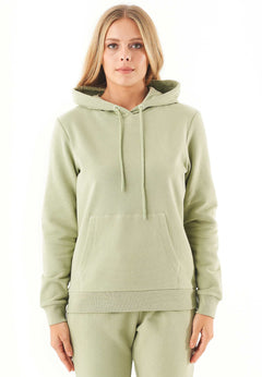 Haree Soft Touch Organic Cotton Hoodie Sage Green