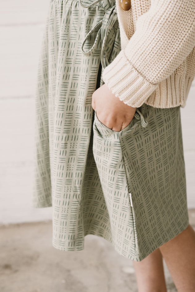Lasten Hannia Kietaisumekko Wicker Green