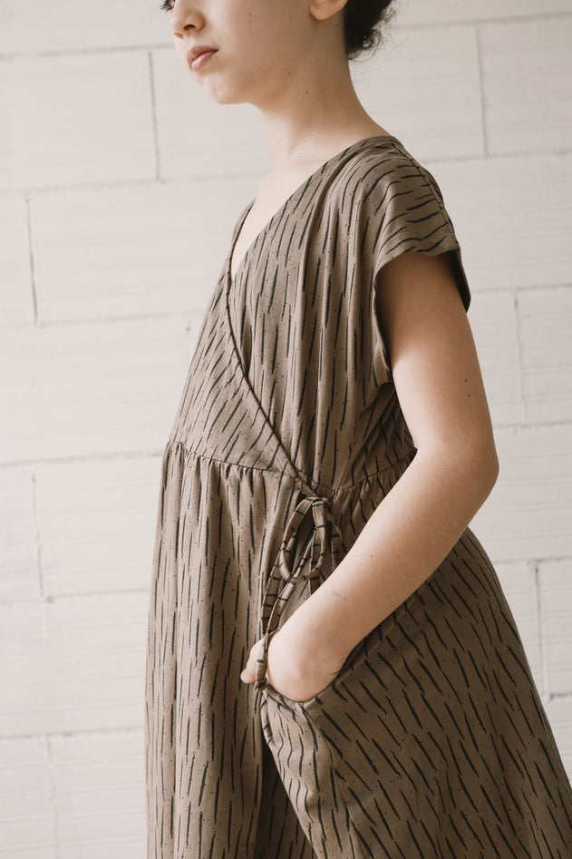 Lasten Hannia Kietaisumekko Bark Brown